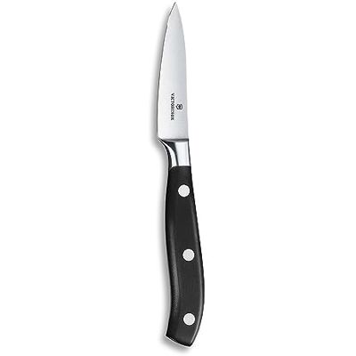 Victorinox Grand Maître, coltello professionale da ufficio, lama extra-affilata, affilatura diritta, 8 cm, manico in plastica, acciaio inossidabile, nero Victorinox Grand Maître, coltello professionale da ufficio, lama extra-affilata, affilatura diritta, 8 cm, manico in plastica, acciaio inossidabile, nero