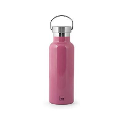 H&H Bottiglia Termica Inox 18/10, Fucsia, Lt 0,50 H&H Bottiglia Termica Inox 18/10, Fucsia, Lt 0,50