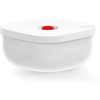Guzzini SAVE IT Contenitore Sottovuoto Basso (L) Bianco, 19,7x19,7xh9,7 cm 1900 cc Guzzini SAVE IT Contenitore Sottovuoto Basso (L) Bianco, 19,7x19,7xh9,7 cm 1900 cc