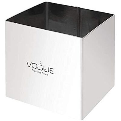 VOGUE piazza anelli mousse 6 x 6 x 6 cm in acciaio INOX extra Deep cake cutter stampo VOGUE piazza anelli mousse 6 x 6 x 6 cm in acciaio INOX extra Deep cake cutter stampo