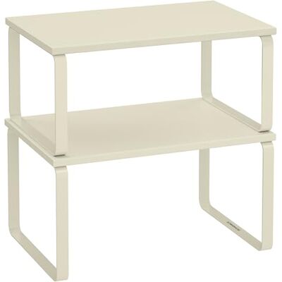 SONGMICS - KCS002Y01 - Crema bianco - Pack da 2 - Spice rack SONGMICS - KCS002Y01 - Crema bianco - Pack da 2 - Spice rack