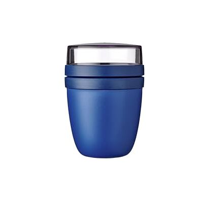 Mepal – Contenitore per il Pranzo Ellipse – Scoparti Separati per Yogurt e Muesli Adatto per il Freezer, il Microonde e la Lavastoviglie – 500 ml + 200 ml – Vivid Blue Mepal – Contenitore per il Pranzo Ellipse – Scoparti Separati per Yogurt e Muesli Adatto per il Freezer, il Microonde e la Lavastoviglie – 500 ml + 200 ml – Vivid Blue