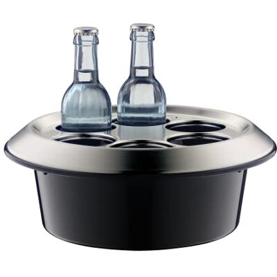 Alfi CONFERENCEBOY,velvet black mat,refrigeratore per conferenze,tavolo per 6 bottiglie fino a 0,33l,plastica,coperchio in acciaio,refrigerazione attiva con refrigerante,catering per meeting,senza BPA Alfi CONFERENCEBOY,velvet black mat,refrigeratore per conferenze,tavolo per 6 bottiglie fino a 0,33l,plastica,coperchio in acciaio,refrigerazione attiva con refrigerante,catering per meeting,senza BPA