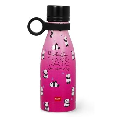 Legami Vacuum Bottle Hot & Cold Mini, Borraccia Termica Leggera e Resistente, Chiusura Ermetica, Manico in Silicone Removibile, in Accaio Inox, capacità 300 ml, Tema Panda Legami Vacuum Bottle Hot & Cold Mini, Borraccia Termica Leggera e Resistente, Chiusura Ermetica, Manico in Silicone Removibile, in Accaio Inox, capacità 300 ml, Tema Panda