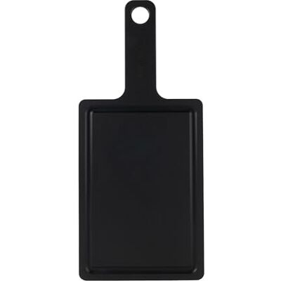 Rio Tagliere a Forma di Pagaia in Fibra di Legno con Manico, Nero 40,5x18x0,6 cm, Tagliere per formaggio in legno lavabile in lavastoviglie, Vassoio da portata leggero Rio Tagliere a Forma di Pagaia in Fibra di Legno con Manico, Nero 40,5x18x0,6 cm, Tagliere per formaggio in legno lavabile in lavastoviglie, Vassoio da portata leggero