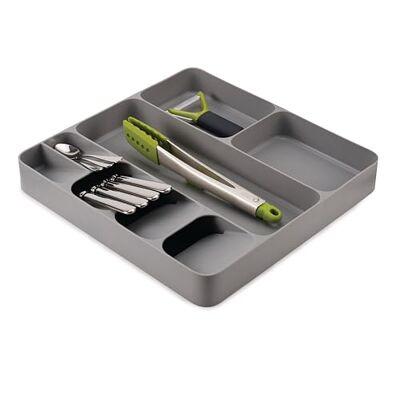 Joseph Joseph DrawerStore Organizer per Posate e Utensili da Cucina, per Cassetti, Grigio Joseph Joseph DrawerStore Organizer per Posate e Utensili da Cucina, per Cassetti, Grigio