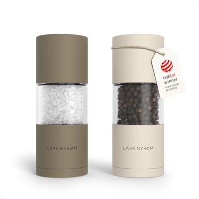 LARS NYSØM Macine Sale e Pepe Set Macinasale e Macinapepe Manuale Mill Set di Macine per Sale e Pepe in Acciaio Inossidabile Macinino in Ceramica Regolabile Designer Spice Mills Ricaricabile LARS NYSØM Macine Sale e Pepe Set Macinasale e Macinapepe Manuale Mill Set di Macine per Sale e Pepe in Acciaio Inossidabile Macinino in Ceramica Regolabile Designer Spice Mills Ricaricabile