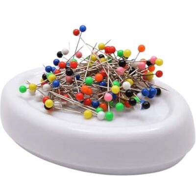 Cuscino per aghi magnetico Trimz, bianco, 12 x 8 x 3 cm - Cuscino per aghi Cuscino per aghi magnetico Trimz, bianco, 12 x 8 x 3 cm - Cuscino per aghi