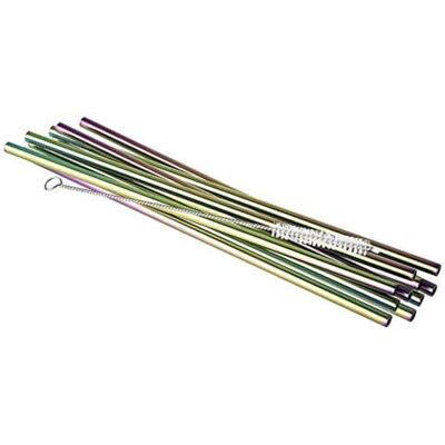 APS Set di 10 cannucce di Paglia, Lunghezza: 21,5 cm – Look Vintage – in Acciaio Inox con 1 X Spazzola di Pulizia, Riutilizzabile, Ecologico, Durchmesser: Ø 6mm APS Set di 10 cannucce di Paglia, Lunghezza: 21,5 cm – Look Vintage – in Acciaio Inox con 1 X Spazzola di Pulizia, Riutilizzabile, Ecologico, Durchmesser: Ø 6mm
