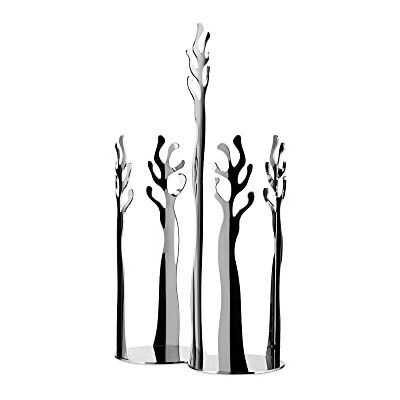 Alessi Mediterraneo Portabicchieri a Due Scomparti in Acciaio Inox, Lucido Alessi Mediterraneo Portabicchieri a Due Scomparti in Acciaio Inox, Lucido