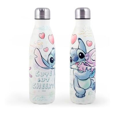 H&H Bottiglia Termica Stitch & Angel Disney 500 ml, Acciaio Inox Decorato, Borraccia Termica Riutilizzabile con Chiusura Ermetica, per Bevande Calde e Fredde, Idea Regalo Disney H&H Bottiglia Termica Stitch & Angel Disney 500 ml, Acciaio Inox Decorato, Borraccia Termica Riutilizzabile con Chiusura Ermetica, per Bevande Calde e Fredde, Idea Regalo Disney