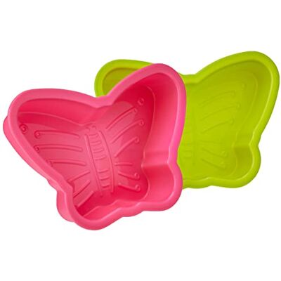PREMIER Housewares Set di 2 Stampi per Dolci in Silicone a Forma di Farfalla, Colori Assortiti PREMIER Housewares Set di 2 Stampi per Dolci in Silicone a Forma di Farfalla, Colori Assortiti