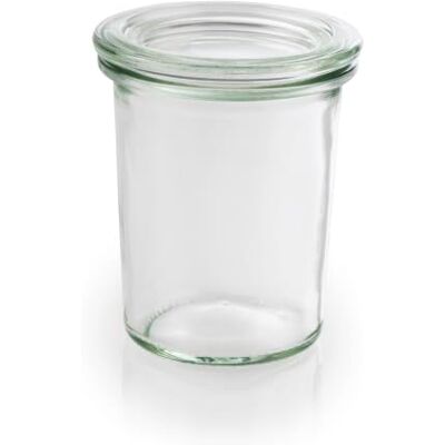 APS Assheuer & Pott Set di vasetti per conserve con coperchio, in vetro retto formato mini, 12 vasetti e 12 tappi, 160 ml APS Assheuer & Pott Set di vasetti per conserve con coperchio, in vetro retto formato mini, 12 vasetti e 12 tappi, 160 ml