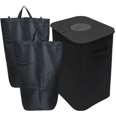 Relaxdays - 4052025849016 - Grigio - 100 L - Trash can Relaxdays - 4052025849016 - Grigio - 100 L - Trash can