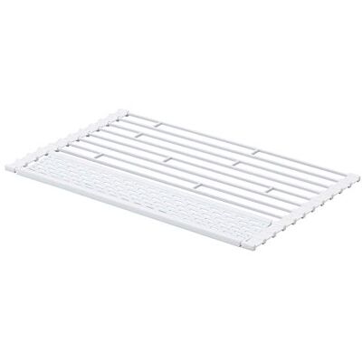 YAMAZAKI TOWER Foldable Drainer, white, Steel/Silicone, 42 x 26 x 0.8 cm YAMAZAKI TOWER Foldable Drainer, white, Steel/Silicone, 42 x 26 x 0.8 cm