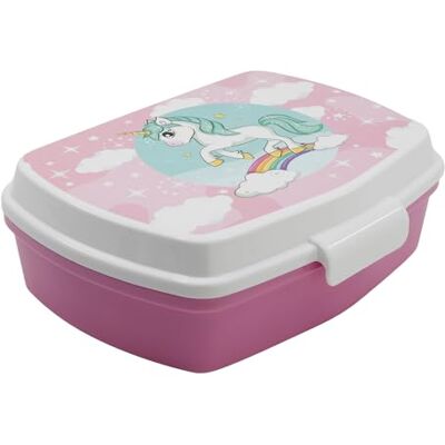 Stor Porta Merenda Bambini Unicorn, Lunch Box Rettangolare 1333ml, Senza BPA, Plastica Resistente, Ideale per Scuola e Spuntini Stor Porta Merenda Bambini Unicorn, Lunch Box Rettangolare 1333ml, Senza BPA, Plastica Resistente, Ideale per Scuola e Spuntini