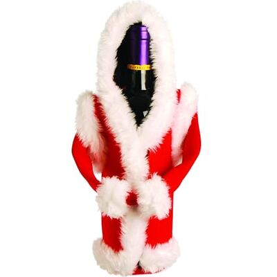 Excelsa Babbo Natale Copribottiglia Termico, Neoprene, Bianco/Rosso Excelsa Babbo Natale Copribottiglia Termico, Neoprene, Bianco/Rosso