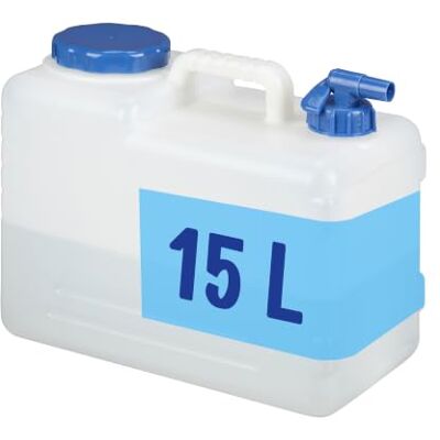 Relaxdays Contenitore d'acqua 15L Bianco - Contenitore d'acqua Relaxdays Contenitore d'acqua 15L Bianco - Contenitore d'acqua