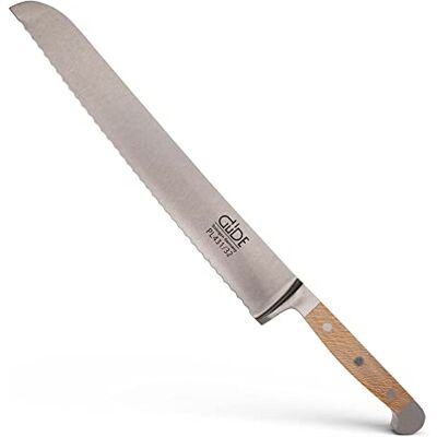 Güde Solingen – coltello da pane forgiato, 32 cm, legno di platano, ALPHA PLATANE, doppio zigrinato - Coltello da cucina Güde Solingen – coltello da pane forgiato, 32 cm, legno di platano, ALPHA PLATANE, doppio zigrinato - Coltello da cucina