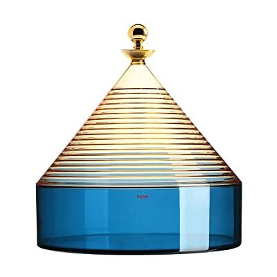 Kartell Trullo Contenitore, Termoplastica tecnopolimerica, Giallo/Blu, H27 x Ø 25 cm Kartell Trullo Contenitore, Termoplastica tecnopolimerica, Giallo/Blu, H27 x Ø 25 cm
