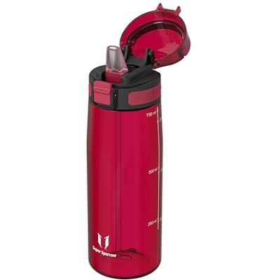 Super Sparrow Sparrow Borraccia con Cannuccia Borracce Sport Tritan Bottiglia 750ml Super Sparrow Sparrow Borraccia con Cannuccia Borracce Sport Tritan Bottiglia 750ml