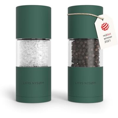 LARS NYSØM Macine Sale e Pepe Set Macinasale e Macinapepe Manuale Mill Set di Macine per Sale e Pepe in Acciaio Inossidabile Macinino in Ceramica Regolabile Designer Spice Mills Ricaricabile LARS NYSØM Macine Sale e Pepe Set Macinasale e Macinapepe Manuale Mill Set di Macine per Sale e Pepe in Acciaio Inossidabile Macinino in Ceramica Regolabile Designer Spice Mills Ricaricabile