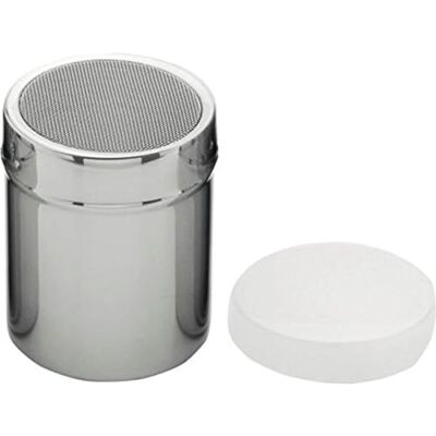 Weis Shaker per Cacao con Coperchio, in Acciaio Inox, 7 x 7 x 9 cm, Colore: Argento Weis Shaker per Cacao con Coperchio, in Acciaio Inox, 7 x 7 x 9 cm, Colore: Argento