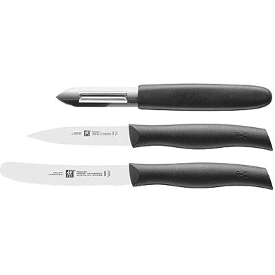 ZWILLING 38738-000-0 Twin Grip Set Coltelli, 3 Pezzi, Nero ZWILLING 38738-000-0 Twin Grip Set Coltelli, 3 Pezzi, Nero