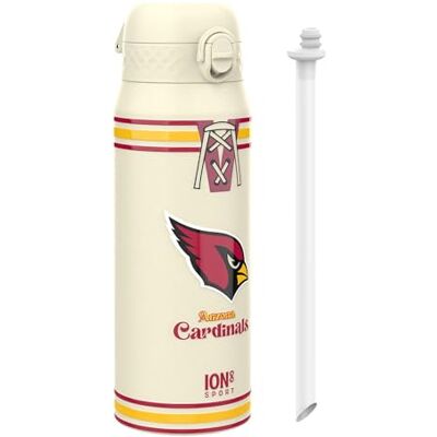 Ion8 NFL Arizona Cardinals Borraccia Termica con Cannuccia Rimovibile, 750ml/24oz, a Prova di Perdite, Facile da Aprire, Serratura Sicura, Lavabile in Lavastoviglie, Maniglia per il Trasporto Ion8 NFL Arizona Cardinals Borraccia Termica con Cannuccia Rimovibile, 750ml/24oz, a Prova di Perdite, Facile da Aprire, Serratura Sicura, Lavabile in Lavastoviglie, Maniglia per il Trasporto