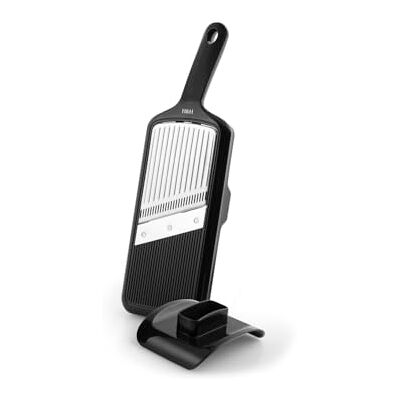 H&H Affettatutto in Acciaio Inox e ABS con Maniglia e Salvadita – Mandolina da Cucina Manuale – Tagliaverdure Sicuro e Pratico per Frutta e Verdura H&H Affettatutto in Acciaio Inox e ABS con Maniglia e Salvadita – Mandolina da Cucina Manuale – Tagliaverdure Sicuro e Pratico per Frutta e Verdura