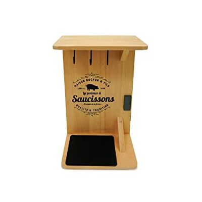 Fackelmann Attacco per salsiccia, supporto in legno per salsiccia secca, supporto per salsiccia, porta salsiccia, legno, 30,5 x 20 x 10,5 cm Fackelmann Attacco per salsiccia, supporto in legno per salsiccia secca, supporto per salsiccia, porta salsiccia, legno, 30,5 x 20 x 10,5 cm