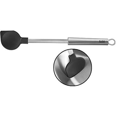 Silit Classic Line Cucchiaio da cucina in plastica, 34 cm, in acciaio inox lucidato, raschietto per impasto, utensile da cucina con affetta resistente al calore, lavabile in lavastoviglie Silit Classic Line Cucchiaio da cucina in plastica, 34 cm, in acciaio inox lucidato, raschietto per impasto, utensile da cucina con affetta resistente al calore, lavabile in lavastoviglie