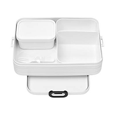 Mepal – Porta Pranzo Bento Take A Break Large – Sacco per il Pranzo con Bento Box – Porta Pranzo per Panini, Spuntini e Avanzi – Snack e Pranzo 1500 ml White Mepal – Porta Pranzo Bento Take A Break Large – Sacco per il Pranzo con Bento Box – Porta Pranzo per Panini, Spuntini e Avanzi – Snack e Pranzo 1500 ml White