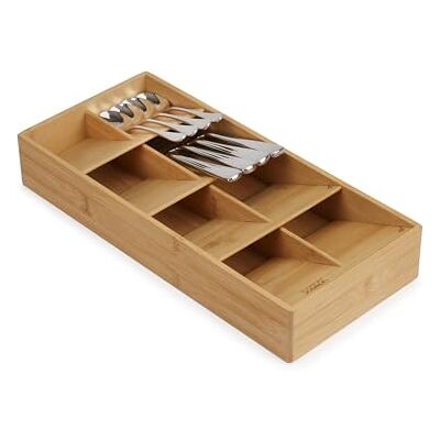 Joseph Joseph DrawerStore Organizzatore per Cassetti, Portaposate in bambù, con 8 scomparti, fino a 48 pezzi Joseph Joseph DrawerStore Organizzatore per Cassetti, Portaposate in bambù, con 8 scomparti, fino a 48 pezzi