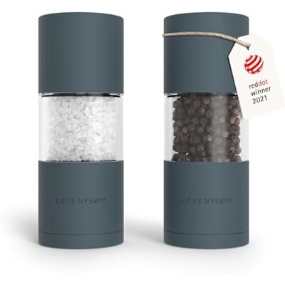 LARS NYSØM Macine Sale e Pepe Set Macinasale e Macinapepe Manuale Mill Set di Macine per Sale e Pepe in Acciaio Inossidabile Macinino in Ceramica Regolabile Designer Spice Mills Ricaricabile LARS NYSØM Macine Sale e Pepe Set Macinasale e Macinapepe Manuale Mill Set di Macine per Sale e Pepe in Acciaio Inossidabile Macinino in Ceramica Regolabile Designer Spice Mills Ricaricabile