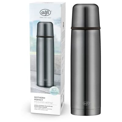 Alfi ISOTHERM AV 750ml, cool grey mat, borraccia isolante in acciaio con bicchiere, ermetica con chiusura automatica, smontabile, caldo per 12 ore, anti-impronte, senza BPA Alfi ISOTHERM AV 750ml, cool grey mat, borraccia isolante in acciaio con bicchiere, ermetica con chiusura automatica, smontabile, caldo per 12 ore, anti-impronte, senza BPA