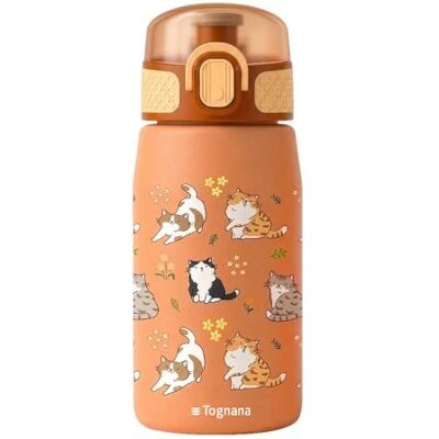 Tognana Meeny, borraccia gatti 380 ml, acciaio inox, multicolor Tognana Meeny, borraccia gatti 380 ml, acciaio inox, multicolor