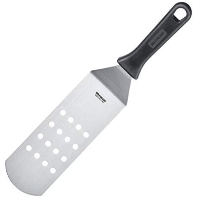 Westmark Spatola da grill professionale, Angolata, Flessibile, Forata, Dimensione lama: 7,5 x 20 cm, Lunghezza: 36,5 cm, Acciaio inox/Plastica, Master Line, Nero/Argento, Westmark Spatola da grill professionale, Angolata, Flessibile, Forata, Dimensione lama: 7,5 x 20 cm, Lunghezza: 36,5 cm, Acciaio inox/Plastica, Master Line, Nero/Argento,