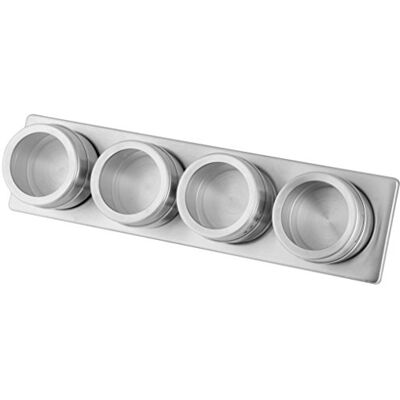 Fackelmann Barattoli Inossidabile plastica Acciaio Inox, 31 x 8 x 4.5 cm Fackelmann Barattoli Inossidabile plastica Acciaio Inox, 31 x 8 x 4.5 cm