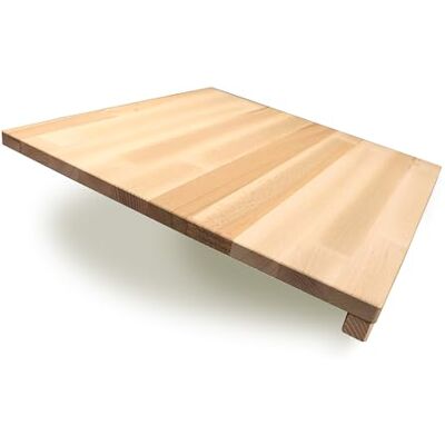 Fackelmann Tagliere spianatoia in Legno di Faggio 40 x 40 cm, Facile e Comodo da usare per Impasti e preparazione di Pasta Fresca, Taglia Unica, con rialzi di appo Fackelmann Tagliere spianatoia in Legno di Faggio 40 x 40 cm, Facile e Comodo da usare per Impasti e preparazione di Pasta Fresca, Taglia Unica, con rialzi di appo