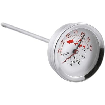 Weis Termometro da forno in acciaio inox, 5 x 5 x 15 cm, colore: Argento Weis Termometro da forno in acciaio inox, 5 x 5 x 15 cm, colore: Argento
