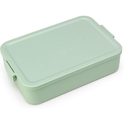 Brabantia Make & Take Lunch Box L Spazio per Panini Coperchio con Clip Adatto per Congelatore Adatto per Lavastoviglie & nel Microonde Jade Green 26 x 17 x 6 cm Brabantia Make & Take Lunch Box L Spazio per Panini Coperchio con Clip Adatto per Congelatore Adatto per Lavastoviglie & nel Microonde Jade Green 26 x 17 x 6 cm