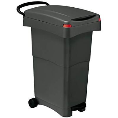 MOBIL PLASTIC - Nello - Grigio - 80 L - Bidone porta rifiuti MOBIL PLASTIC - Nello - Grigio - 80 L - Bidone porta rifiuti