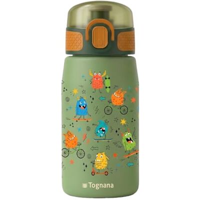 Tognana Meeny, borraccia mostri 380 ml, acciaio inox, multicolor Tognana Meeny, borraccia mostri 380 ml, acciaio inox, multicolor