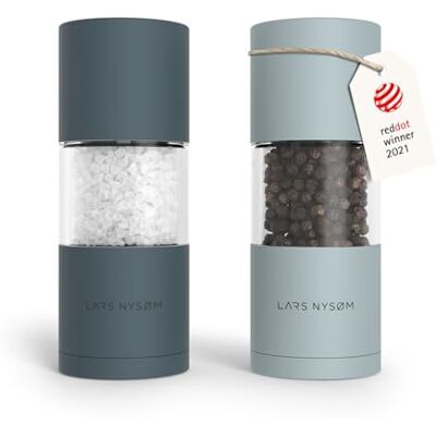 LARS NYSØM Macine Sale e Pepe Set Macinasale e Macinapepe Manuale Mill Set di Macine per Sale e Pepe in Acciaio Inossidabile Macinino in Ceramica Regolabile Designer Spice Mills Ricaricabile LARS NYSØM Macine Sale e Pepe Set Macinasale e Macinapepe Manuale Mill Set di Macine per Sale e Pepe in Acciaio Inossidabile Macinino in Ceramica Regolabile Designer Spice Mills Ricaricabile