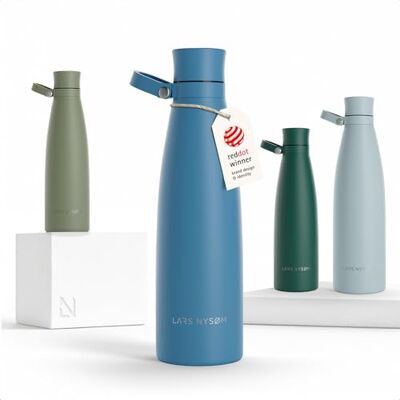 LARS NYSØM Borraccia Termica 750ml in Acciaio Inox Bottiglia d'Acqua Bottiglia 12h calda 24h fredda Bevande Calde e Acqua Tenuta stagna Bottiglia Termica Isolata per Sport Bicicletta LARS NYSØM Borraccia Termica 750ml in Acciaio Inox Bottiglia d'Acqua Bottiglia 12h calda 24h fredda Bevande Calde e Acqua Tenuta stagna Bottiglia Termica Isolata per Sport Bicicletta