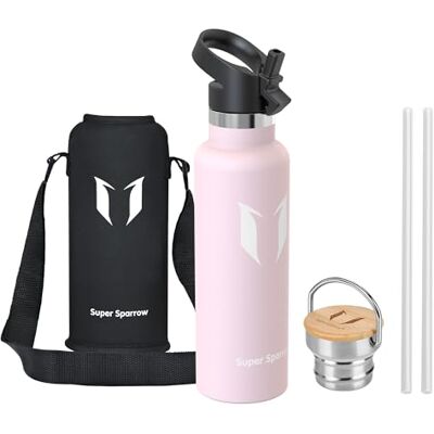 Super Sparrow Sparrow Borraccia Termica 620ml -Borracce Acciaio Inox -Bottiglia Cannuccia Super Sparrow Sparrow Borraccia Termica 620ml -Borracce Acciaio Inox -Bottiglia Cannuccia