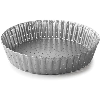 Stampo per Tarte in Acciaio al Carbonio Microperforato 24cm Lacor Stampo per Tarte in Acciaio al Carbonio Microperforato 24cm Lacor