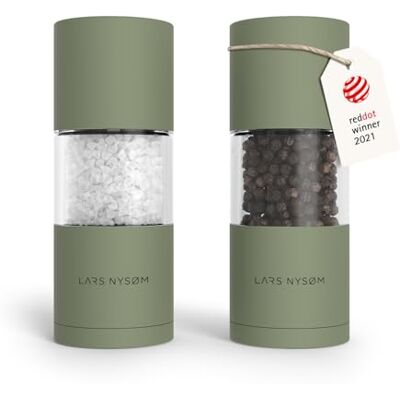 LARS NYSØM Macine Sale e Pepe Set Macinasale e Macinapepe Manuale Mill Set di Macine per Sale e Pepe in Acciaio Inossidabile Macinino in Ceramica Regolabile Designer Spice Mills Ricaricabile LARS NYSØM Macine Sale e Pepe Set Macinasale e Macinapepe Manuale Mill Set di Macine per Sale e Pepe in Acciaio Inossidabile Macinino in Ceramica Regolabile Designer Spice Mills Ricaricabile
