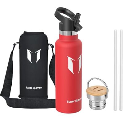 Super Sparrow Sparrow Borraccia Termica 620ml -Borracce Acciaio Inox -Bottiglia Cannuccia Super Sparrow Sparrow Borraccia Termica 620ml -Borracce Acciaio Inox -Bottiglia Cannuccia